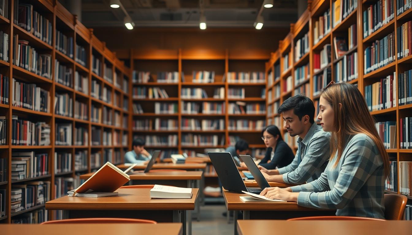 Modern university campus for students