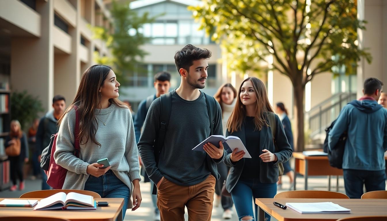 Student developing practical and academic skills